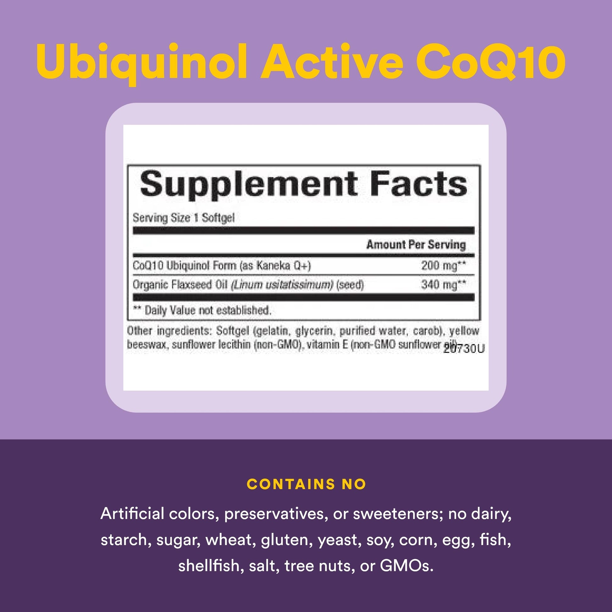 Natural Factors - Ubiquinol Active CoQ10 200mg, 60 Softgels - Available at All In One Marketplace Canada