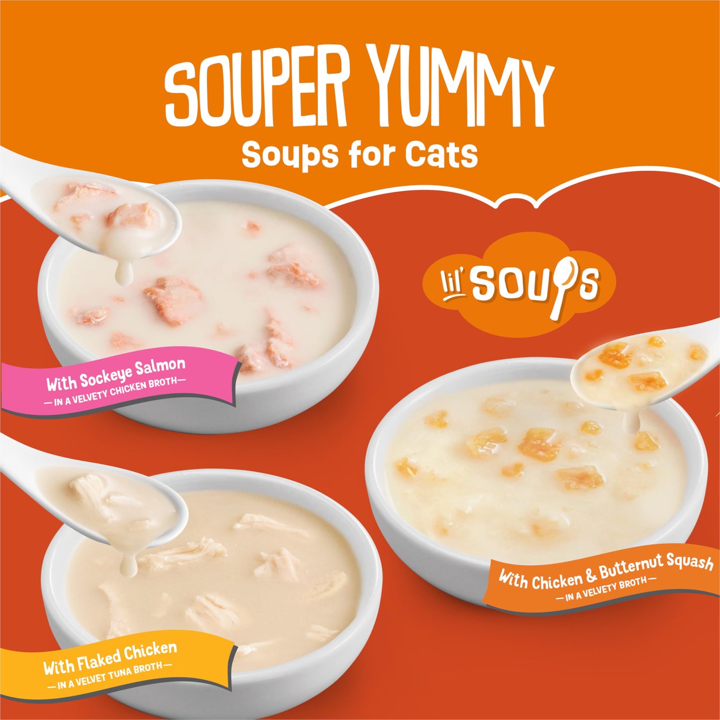 Friskies Lil' Soups Cat Treats, Greatest Hits Cups 34g (18 Pack x 2) Friskies