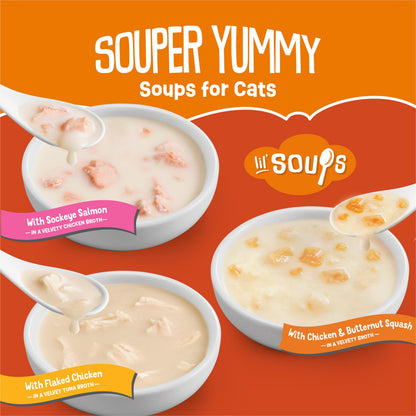 Friskies Lil' Soups Cat Treats, Greatest Hits Cups 34g (18 Pack x 2) Friskies