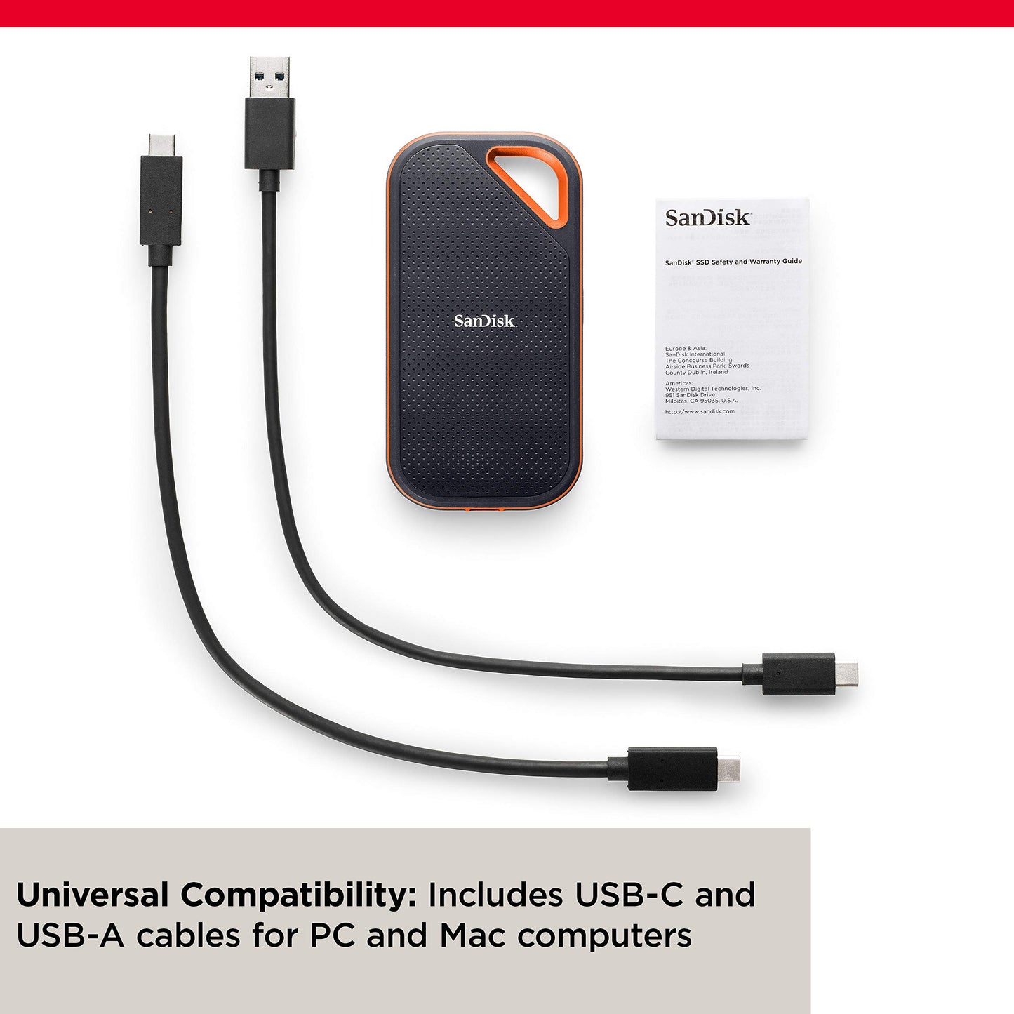 SanDisk 1TB Extreme PRO Portable SSD - Up to 2000MB/s - USB-C, USB 3.2 Gen 2x2, IP65 Water and Dust Resistance, Updated Firmware - External Solid State Drive - SDSSDE81-1T00-G25 🍁 All In One Marketplace Canada
