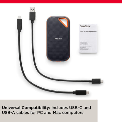 SanDisk 1TB Extreme PRO Portable SSD - Up to 2000MB/s - USB-C, USB 3.2 Gen 2x2, IP65 Water and Dust Resistance, Updated Firmware - External Solid State Drive - SDSSDE81-1T00-G25 🍁 All In One Marketplace Canada