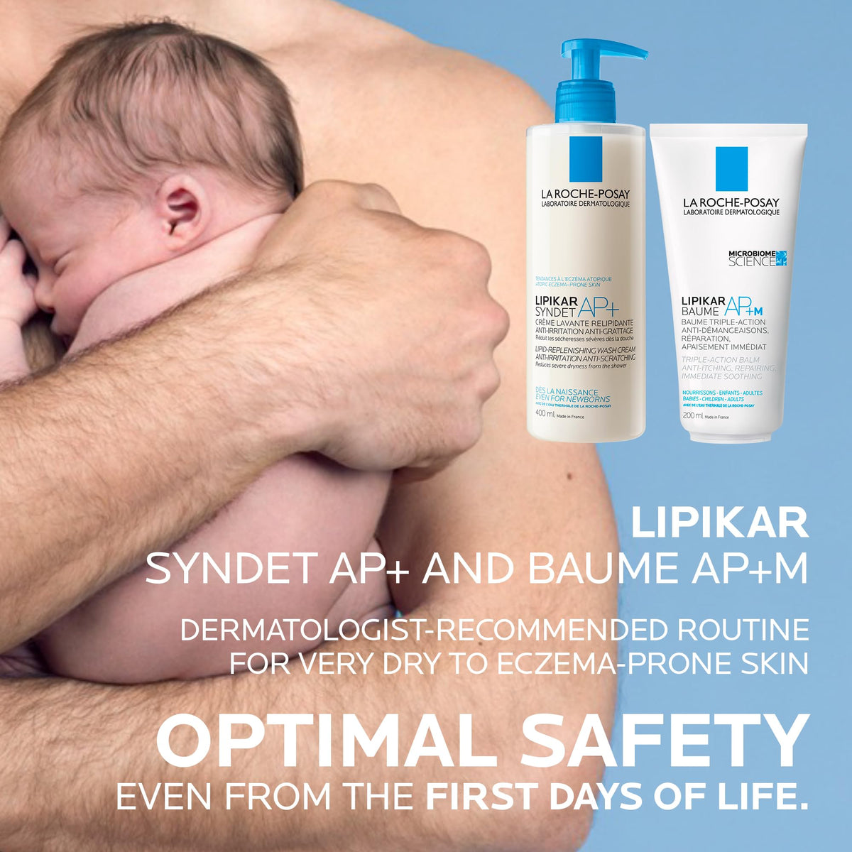 La Roche Posay Body Lotion, Lipikar Balm AP+M Body Cream with Shea Butter & Niacinamide for Women, Men, & Children. Suitable for Dry to Eczema-Prone, Sensitive Skin, Anti-Itch Skin Relief, 200mL