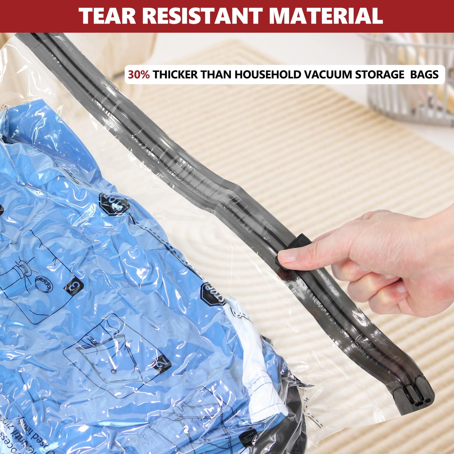 Vacuum Seal Bags for Clothing Travel and Home Storage, Travel Vacuum Bags with Electric Pump, Space Saver Compression Packing Cubes for Luggage Suitcase Bedding Blankets Clothes, 12 Combo