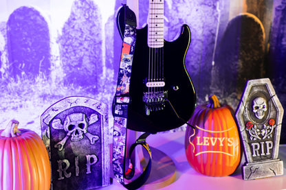 Levy's Leathers 2" Halloween Series Polyester Guitar Strap with Tri-Glide Adjustment; Horror Classics (MP2H-001)
