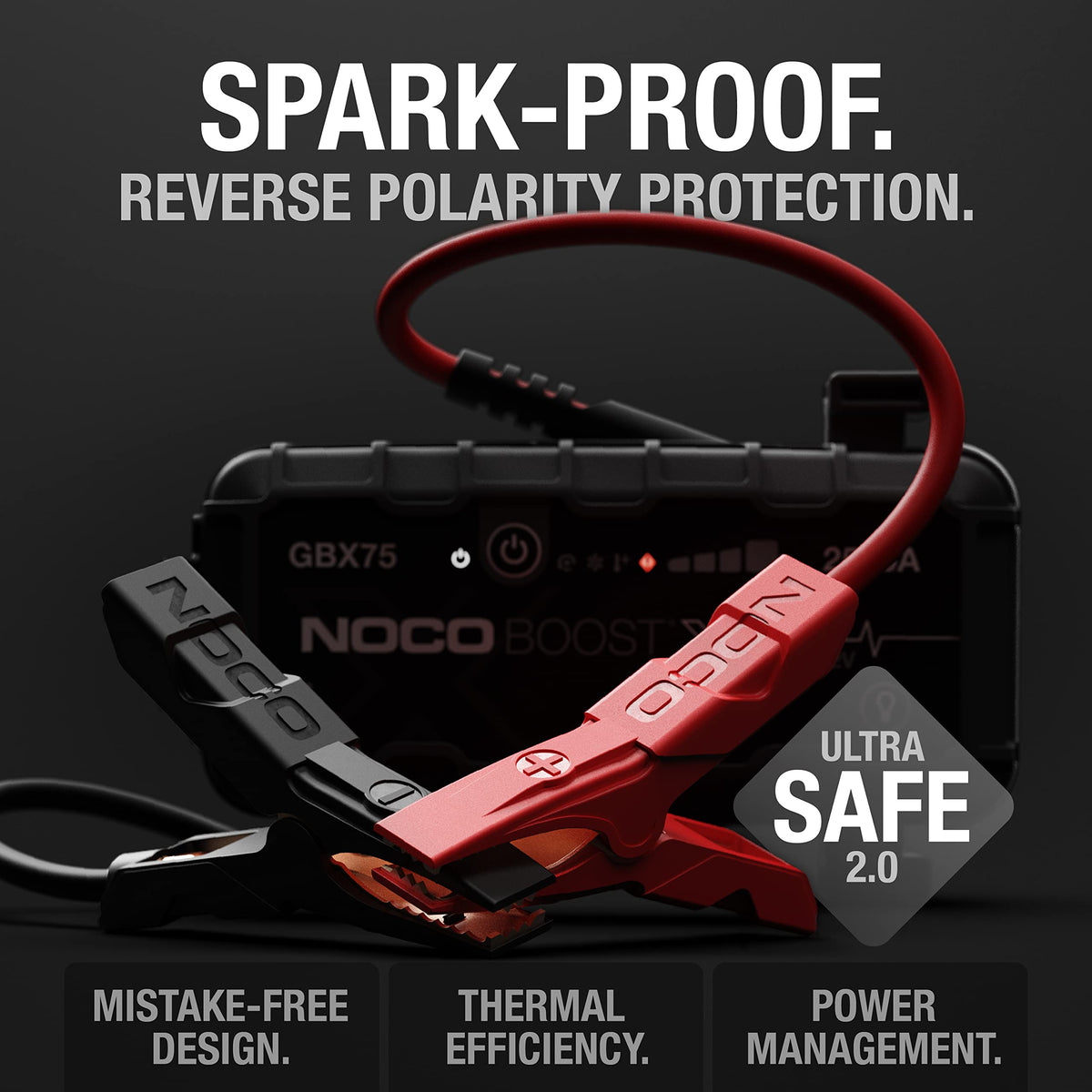 NOCO Boost GBX75 2500A UltraSafe Jump Starter, 12V Lithium Battery Booster