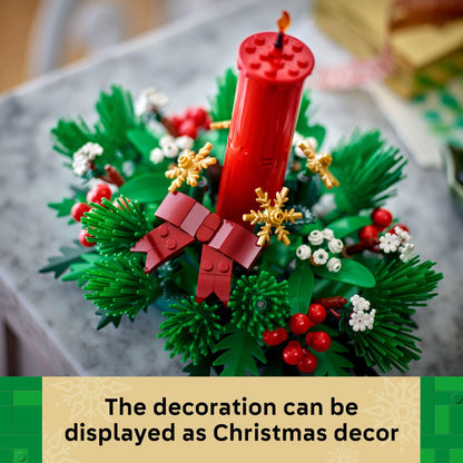 LEGO Christmas Table Decoration Building Toy for Kids - Brick-Built Holiday Centerpiece & Festive Room Decor - Christmas Craft for Girls & Boys, Ages 12+ - Gift Idea for Families - 40743 🍁 All In One Marketplace Canada
