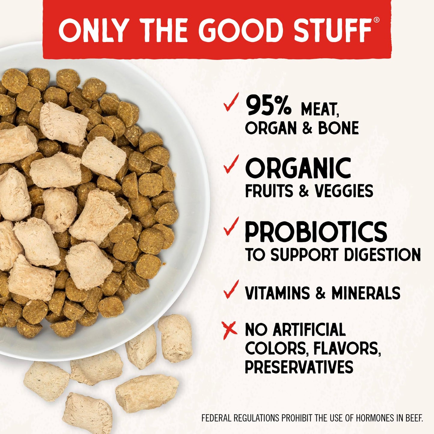 Stella & Chewy’s Freeze Dried Raw Super Beef Meal Mixer – Dog Food Topper for Small & Large Breeds – Grain Free, Protein Rich Recipe – 510g Bag