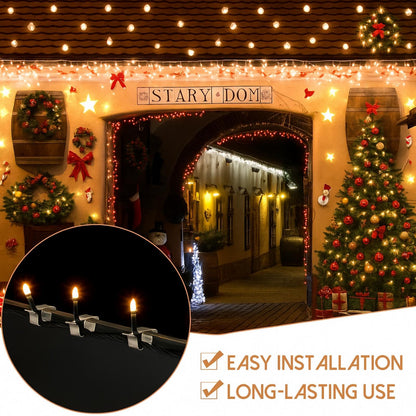 200 Pcs Metal Gutter Hooks for Christmas Outdoor Lights, 21 x 14.5 mm 🍁 All In One Marketplace Canada