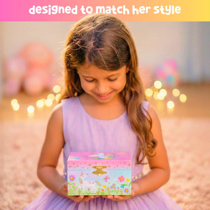 Giggle & Honey® Musical Unicorn Jewelry Box for Girls 🍁 All In One Marketplace Canada