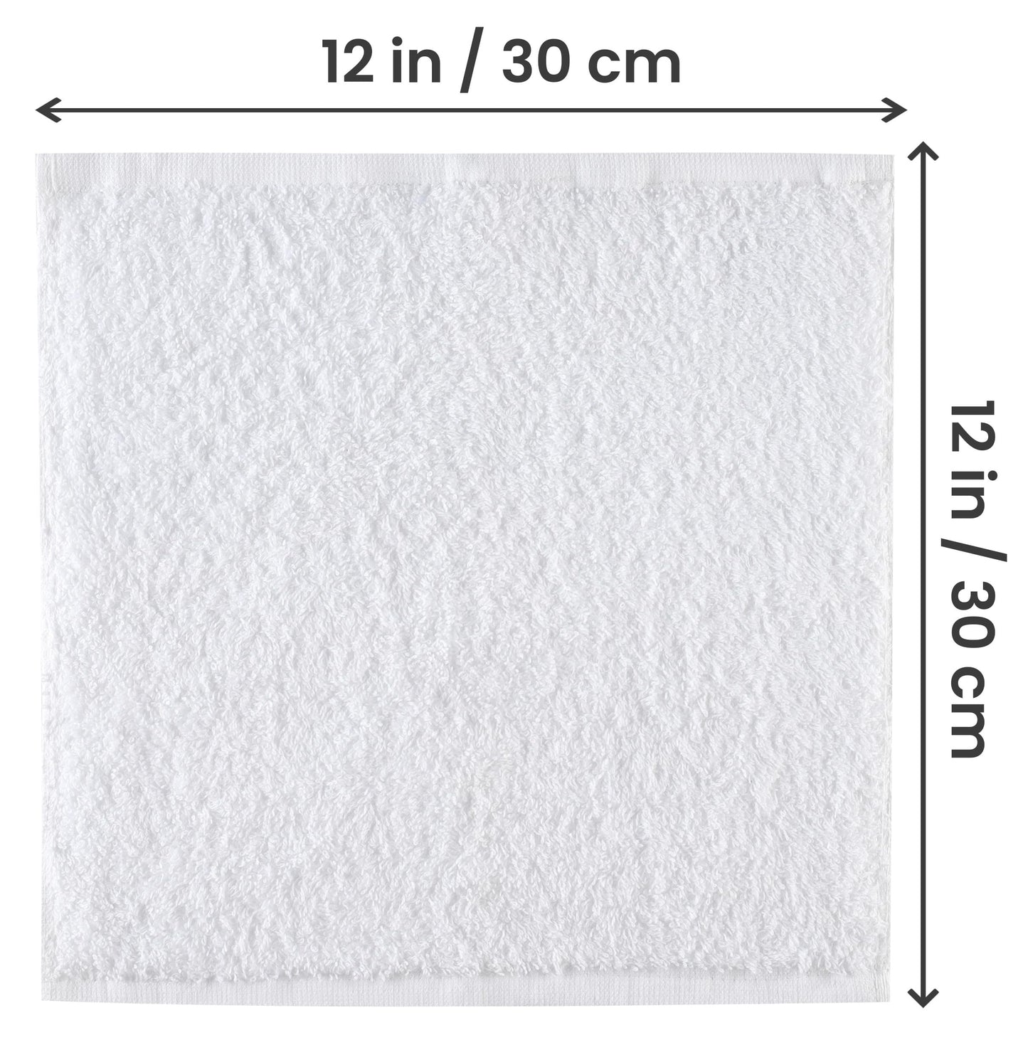 Utopia Towels - Cotton Washcloths Set - 100% Ring Spun Cotton, Premium Quality Flannel Face Cloths, Highly Absorbent and Soft Feel Fingertip Towels (24 Pack, White)