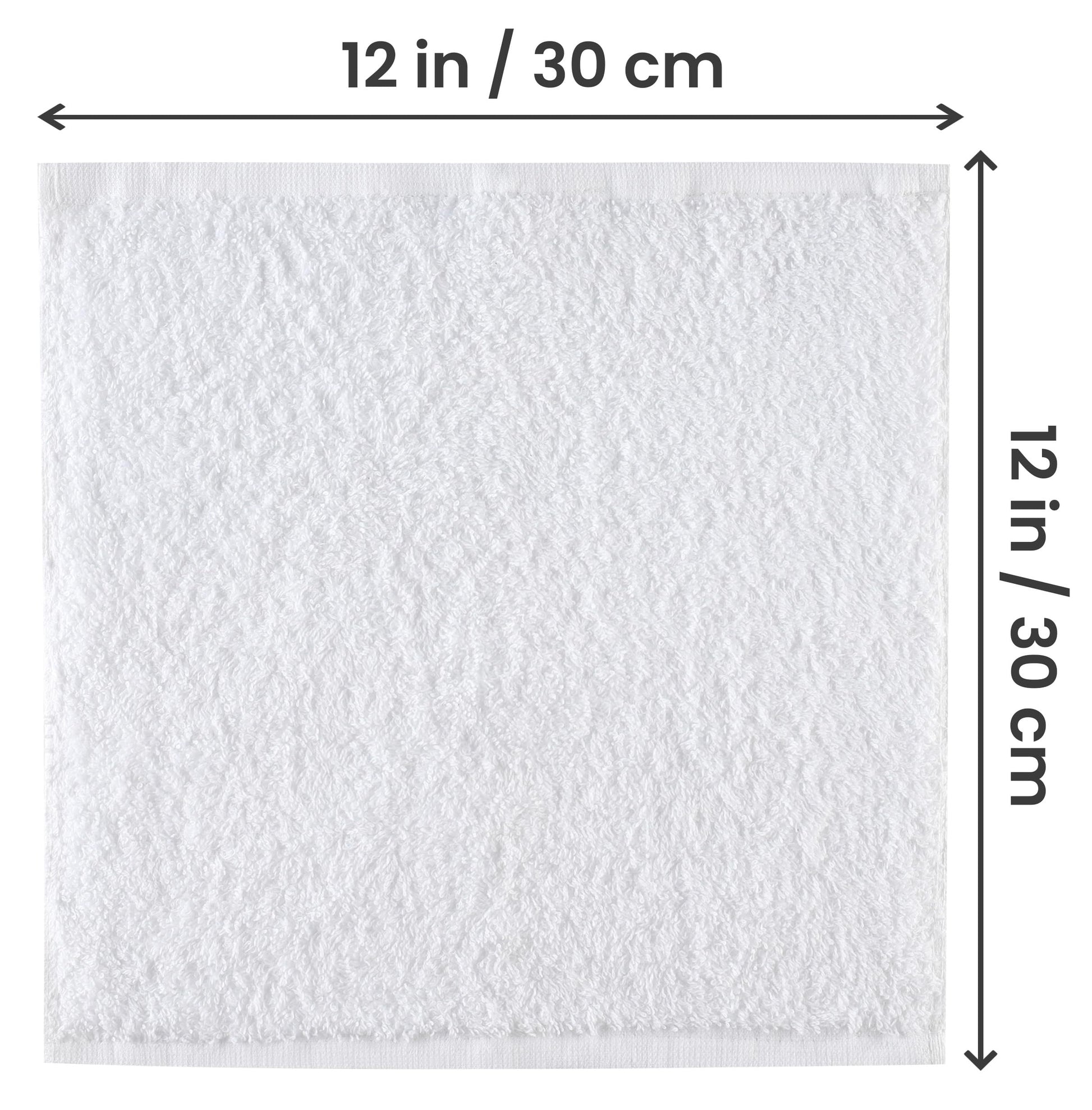 Utopia Towels - Cotton Washcloths Set - 100% Ring Spun Cotton, Premium Quality Flannel Face Cloths, Highly Absorbent and Soft Feel Fingertip Towels (24 Pack, White)