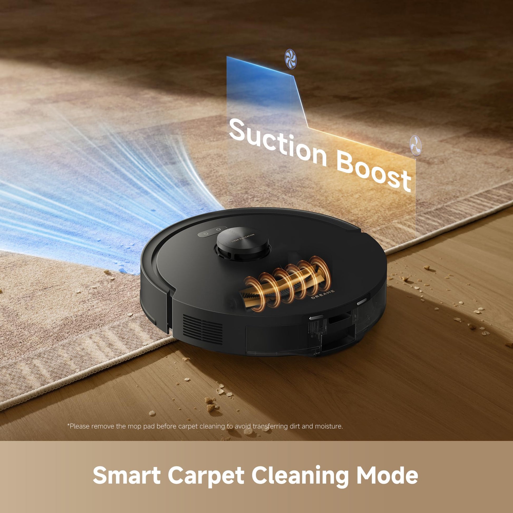 DREAME D20 Air Plus Robot Vacuums and mop, 20,000Pa Suction, Self-Emptying dreame