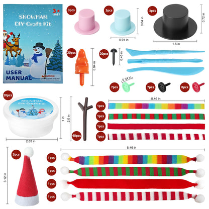 ARTPAR 20 Pk Clay Snowman Kit,Christmas Stocking Stuffers Craft for Kids 🍁 All In One Marketplace Canada