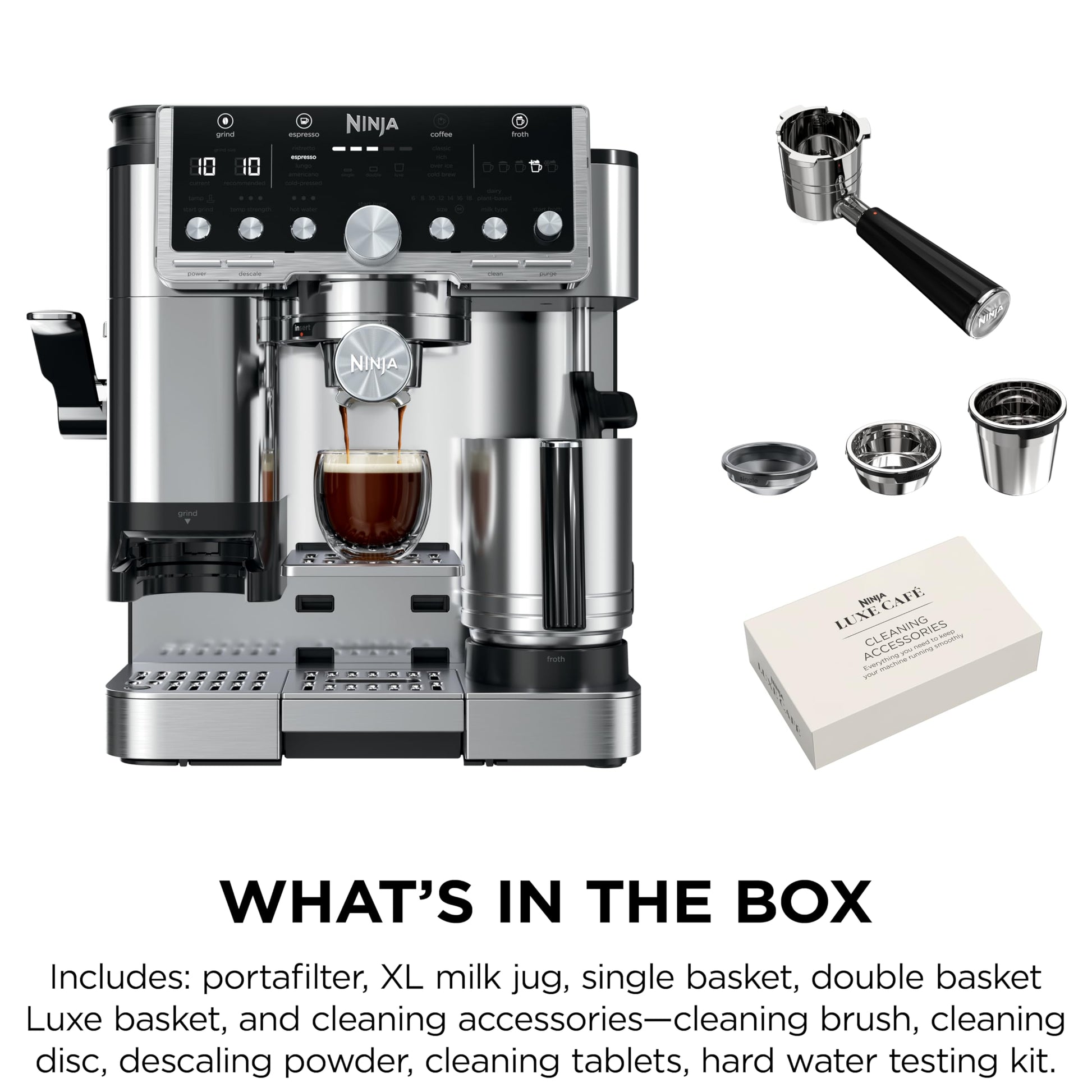Ninja Luxe Café Pro Series, Espresso, Cold Brew, Hot Water, ES701C Ninja