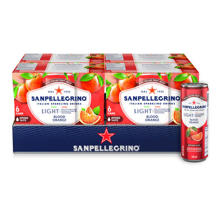 San Pellegrino Light Blood Orange, Sparkling Beverage, 24 x 330 ml San Pellegrino