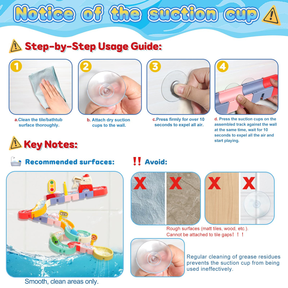 Fajiabao Bath Toys for Kids 3-5, DIY Marble Run Set, 38 PCS 🍁 All In One Marketplace Canada