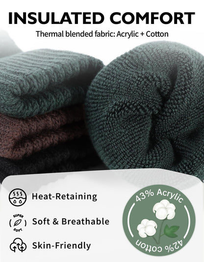 CLOSEMATE Women's Winter Boot Socks, Warm and Cozy, 3 Pairs 🍁 All In One Marketplace Canada
