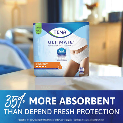 TENA Adult Incontinence, Discrete Disposable, Underwear, Comfortable Fit, Ultimate Absorption Protection, Unisex, X-Large (L), 44 Count 🍁 All In One Marketplace Canada
