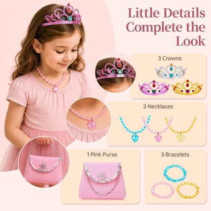 Meland Princess Dress for Girls 3-6, Kids Costume Gift with Skirts & Shoes 🍁 All In One Marketplace Canada