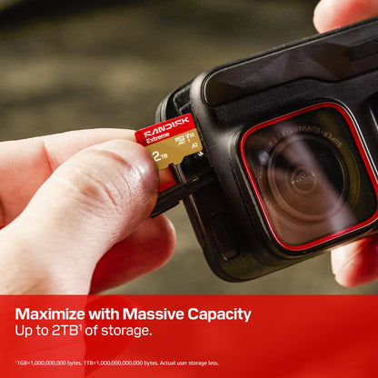 SANDISK 128GB Extreme microSD UHS-I Card - Up to 245MB/s Read Speed and 120MB/s Write Speed, 5.3K Video, 4K UHD Video, high-Performance for Action cams, Drones, Android Devices - SDSQXH9-128G-GZ6MA