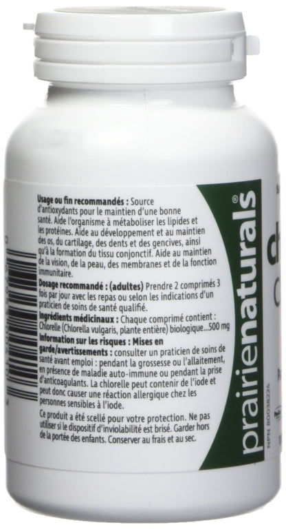 Prairie Naturals Organic Chlorella Broken Cell Wall Tablets - 180 Count Prairie Naturals
