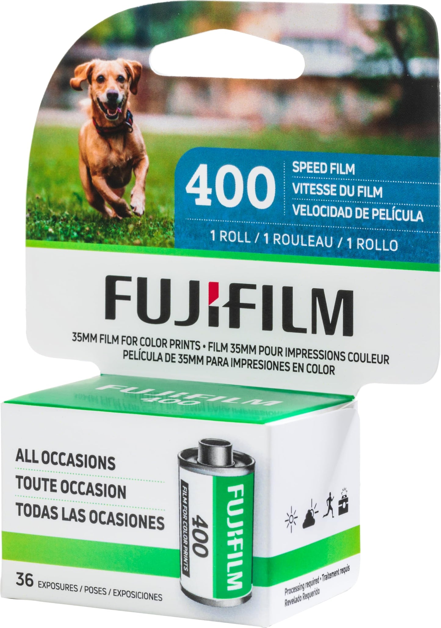 FUJIFILM 600022184 ISO 400 36EX1CD 36-Exposure Color Negative Film for 35mm Cameras (Single Roll)
