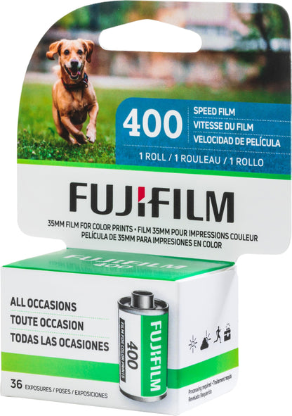 FUJIFILM 600022184 ISO 400 36EX1CD 36-Exposure Color Negative Film for 35mm Cameras (Single Roll)