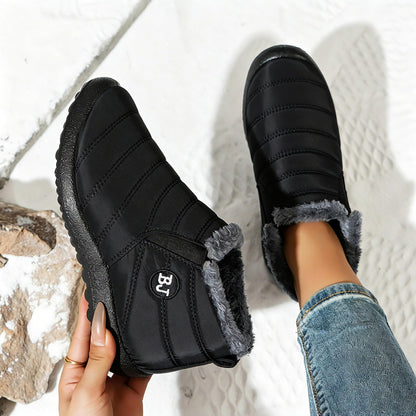Ymombest Slip-On Winter Boots for Women Men, Water-Resistant Ankle Booties 🍁 All In One Marketplace Canada