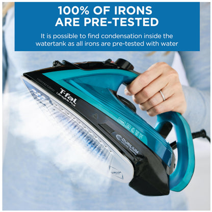 T-Fal Ultraglide Steam Iron for Clothes Durilium Soleplate, Precision Tip, Anti-Drip, Auto-Off 1800 Watts Ironing, Steaming - Available at All In One Marketplace Canada