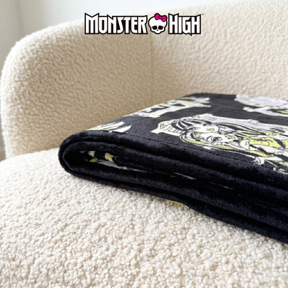 Couverture en peluche ultra-douce et confortable Monster High pour Halloween, 127 cm x 178 cm, (produit sous licence officielle) par Franco