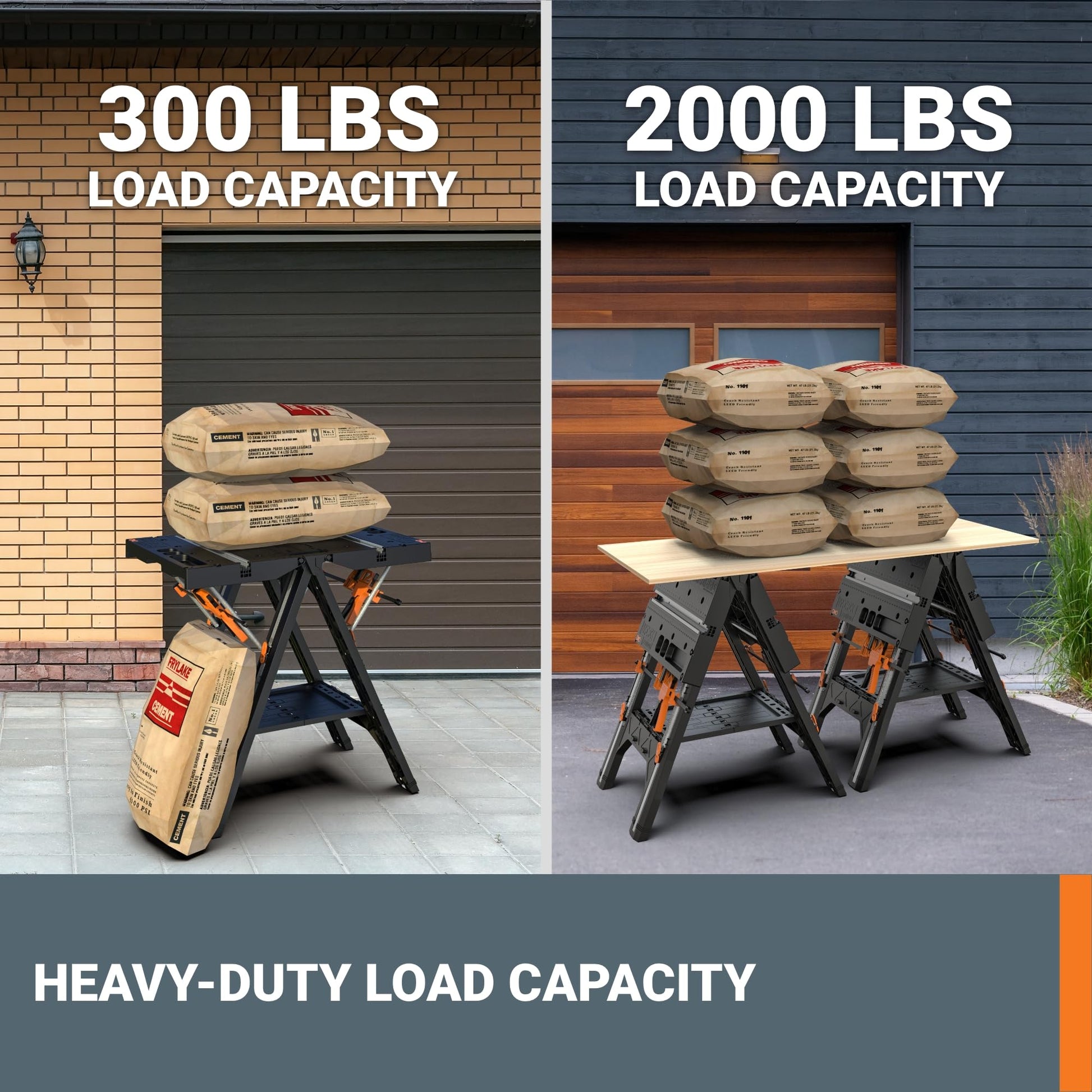 WORX WX051 Pegasus Folding Work Table with Quick Clamps - Available at All In One Marketplace Canada