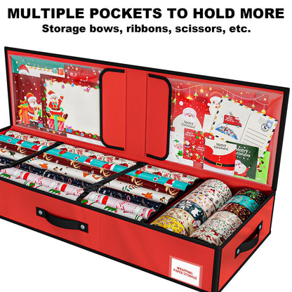 KYEVIS Wrapping Paper Storage Container, Under Bed Gift Wrap Organizer 🍁 All In One Marketplace Canada