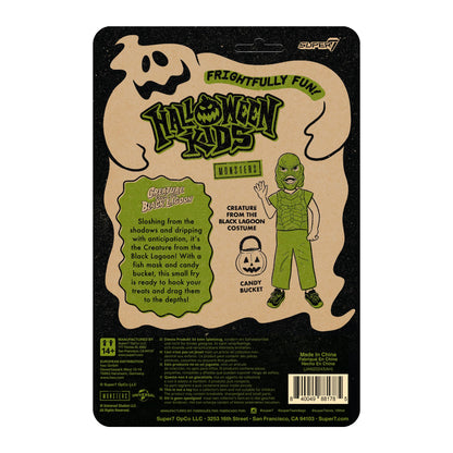 Figurine Super7 Halloween Universal Monsters Creature from the Black Lagoon pour enfant - Figurine articulée de 9,5 cm, objets de collection de films classiques Universal Monsters