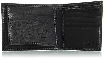 Timberland Men's Leather RFID Blocking Passcase Security Wallet, Black, One Size - Available at All In One Marketplace Canada