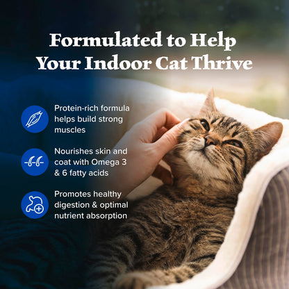 Blue Buffalo Wilderness Chicken Natural High-Protein Grain-Free Dry Food for Adult Indoor Cats, Real Chicken First, Antioxidant-Rich LifeSource Bits Support Immunity, Promotes Strong Muscles, 5 lbs.