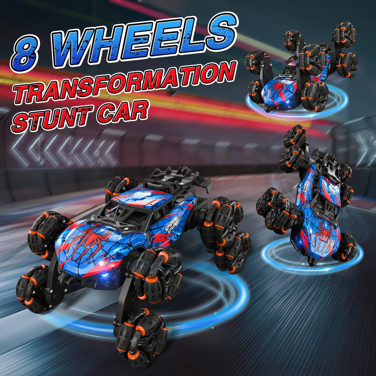 Sunrad 8WD Gesture Sensing RC Stunt Car with Spray & Light & Music Hand RC 🍁 All In One Marketplace Canada