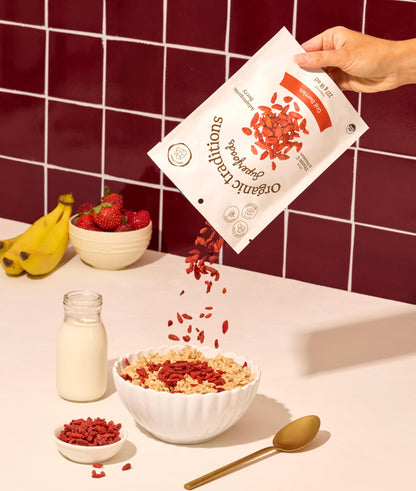Organic Traditions Goji Berries - Whole Dried Superfruit, 454g