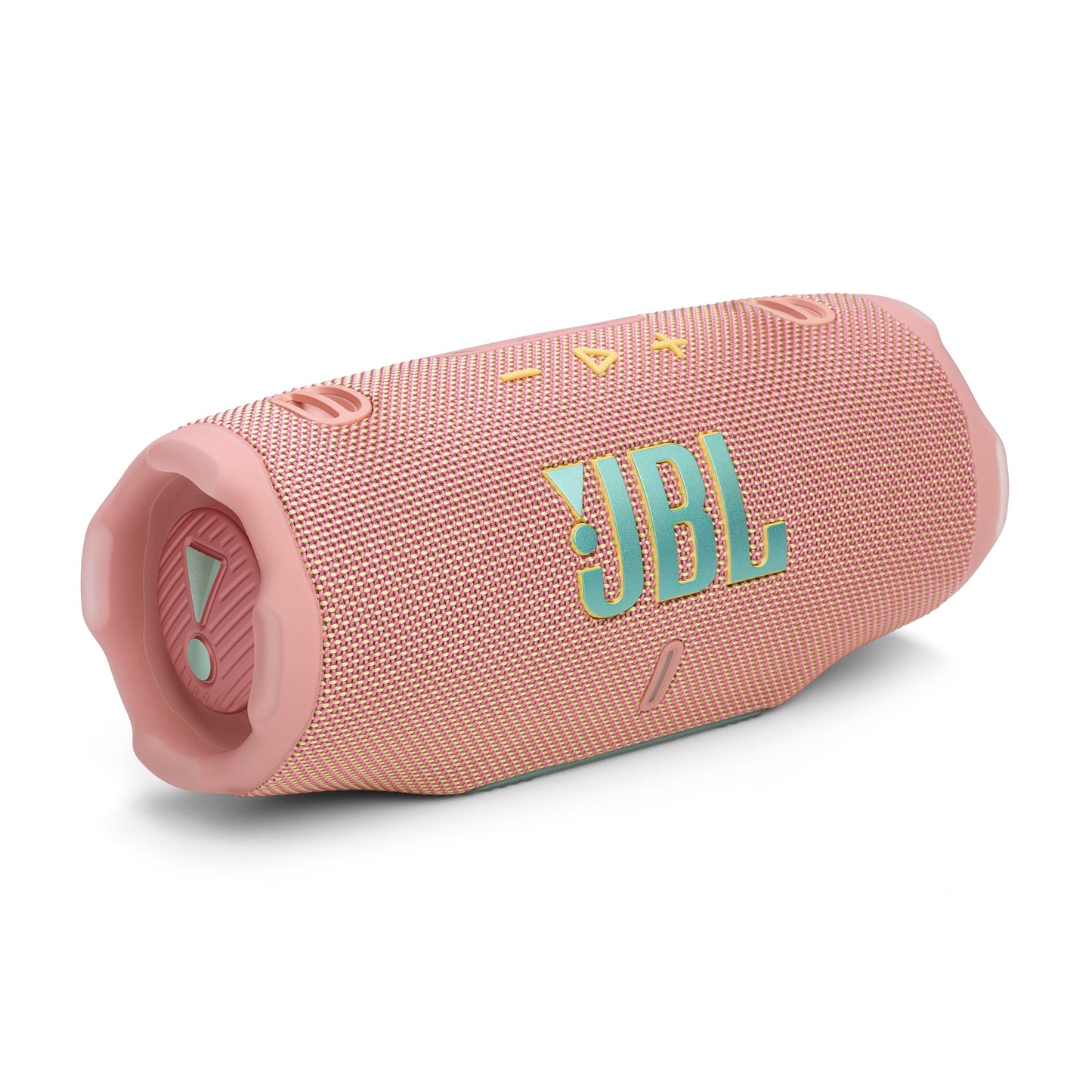 JBL Charge 6 - Portable Waterproof & Drop-Proof Bluetooth Speaker, Bold Pro Sound with AI Sound Boost, 28Hrs of Playtime, Built-in powerbank & Comes with a Sturdy/Removable Carrying Strap (Pink)