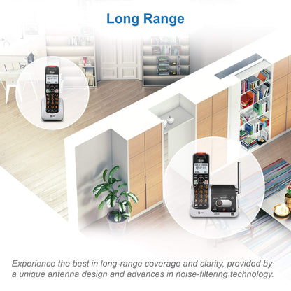 AT&T BL102-4S 4-Handset Cordless Phone with Answering System, 2" Display, Backlit Buttons & Visual Ringer, Black/Silver 🍁 All In One Marketplace Canada