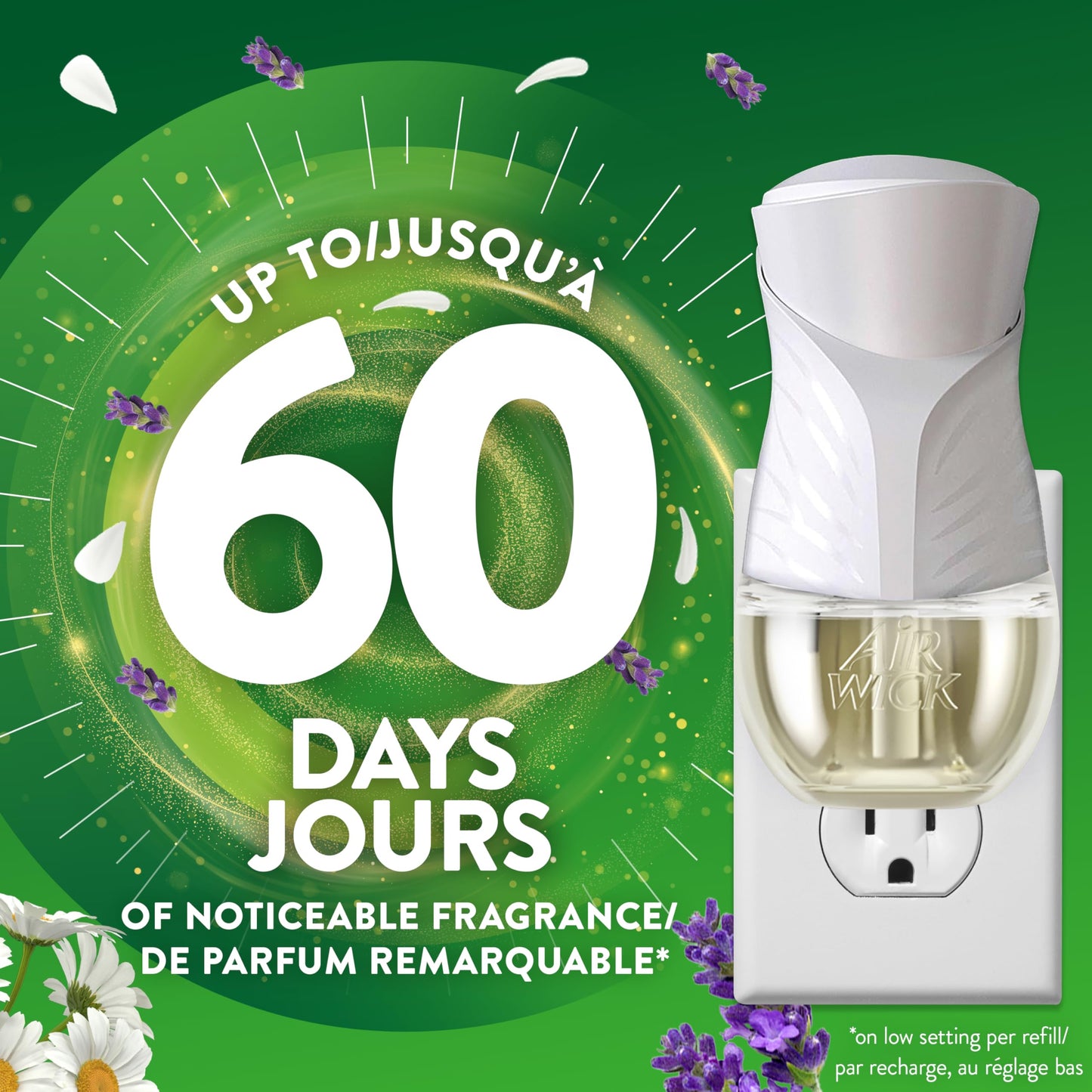 Air Wick Plug in Scented Oil Refills, Lavender and Chamomile, Eco Friendly, Essential Oils, Air Freshener, 0.67 Fl Oz (Pack of 10)
