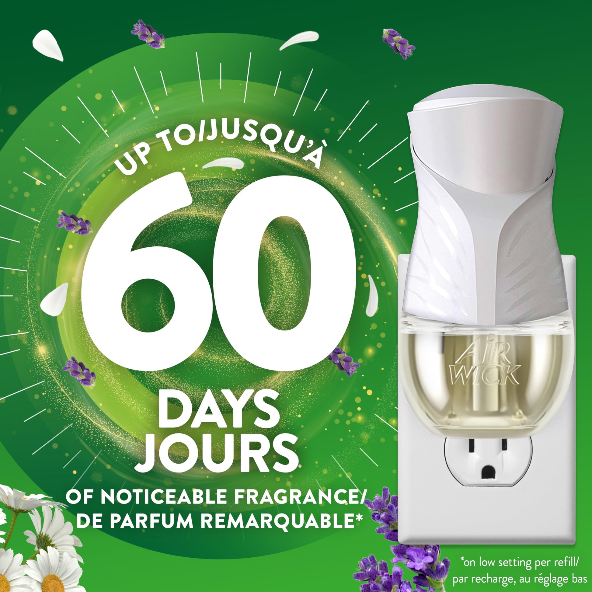 Air Wick Plug in Scented Oil Refills, Lavender and Chamomile, Eco Friendly, Essential Oils, Air Freshener, 0.67 Fl Oz (Pack of 10)