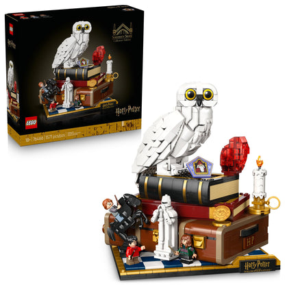 LEGO Harry Potter Sorcerer’s Stone – Collectors’ Edition Building Set for Adults - DIY Craft Kit for Women & Men, Ages 18+ - Buildable Hedwig & 3 Minifigures - Gift Idea for Birthdays - 76466 LEGO