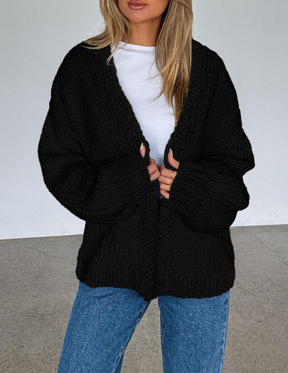 PRETTYGARDEN Cardigan Sweaters for Women Trendy Fall Fashion Black,M 🍁 All In One Marketplace Canada