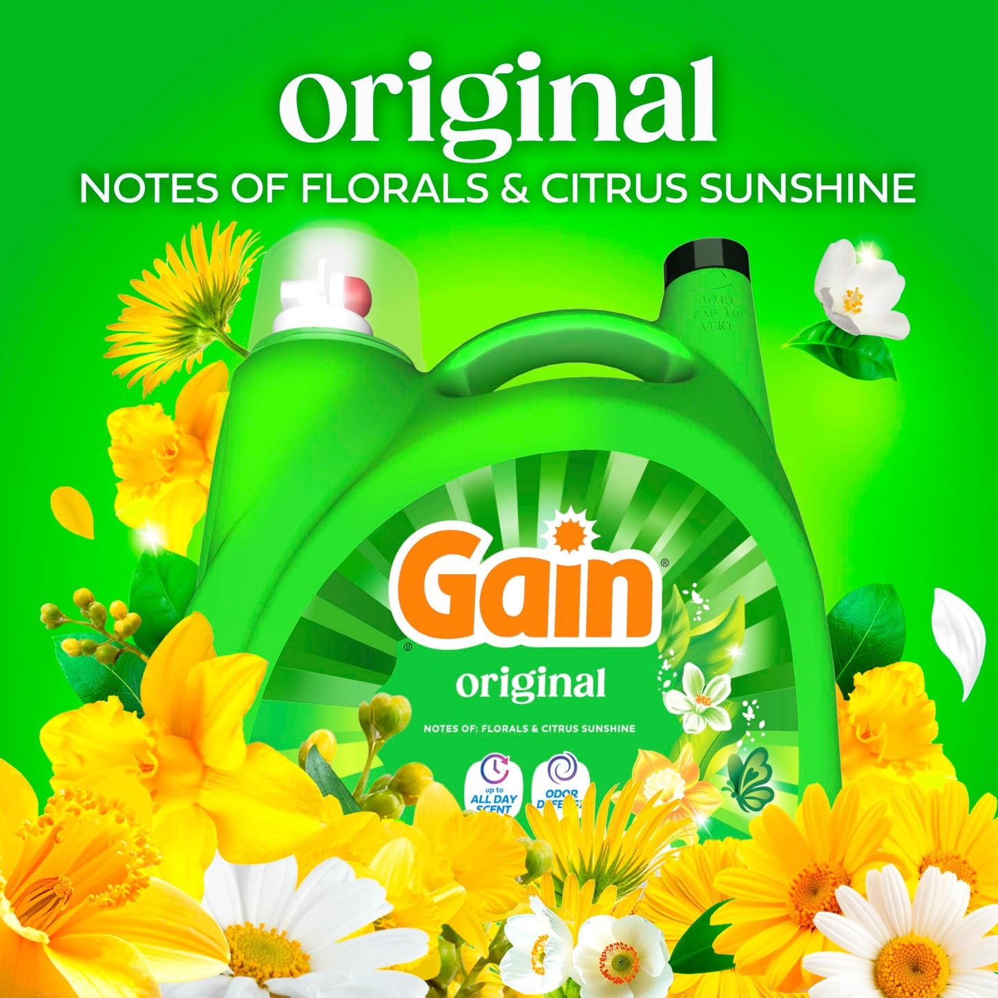 Gain Aroma Boost Liquid Laundry Detergent, Original Scent, HE Compatible, 107 Loads, 4.55L