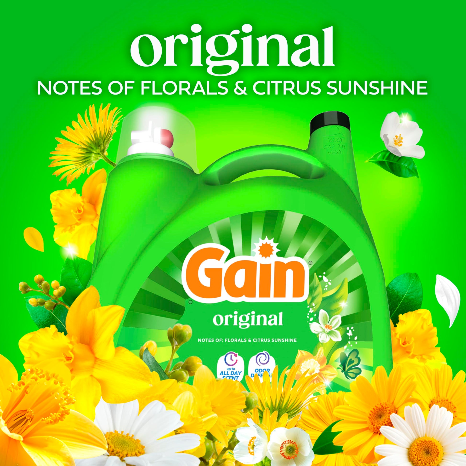 Gain Aroma Boost Liquid Laundry Detergent, Original Scent, HE Compatible, 107 Loads, 4.55L