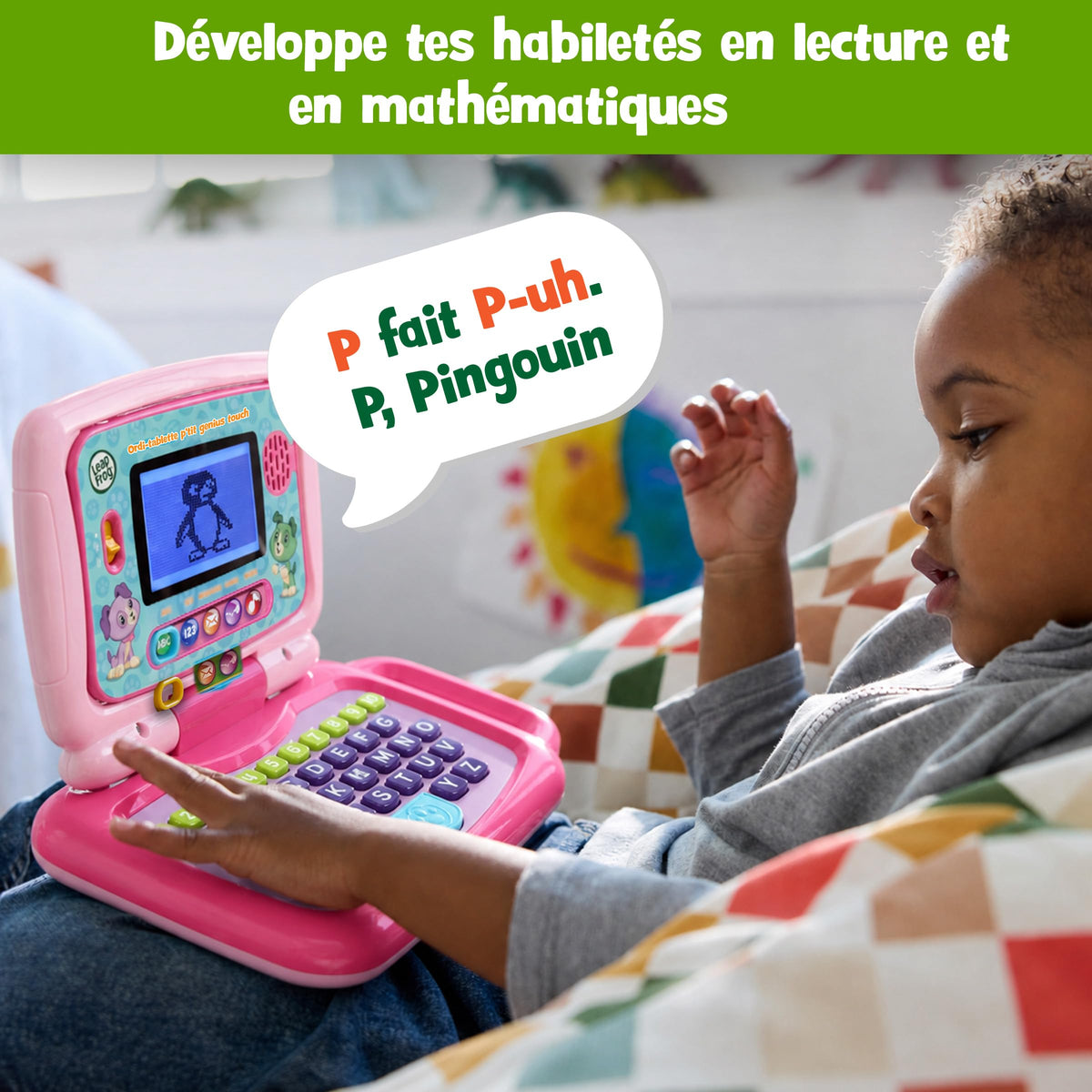Leapfrog 2-in-1 LeapTop Touch Pink (French Version)