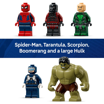 LEGO Marvel Spider-Man vs Hulk Epic Clash - Super Hero Building Toy for Boys & Girls, Ages 8+ - Includes 5 Minifigures & Hulk Figure - Spiderman Toy for Fans - Gift for Birthdays - 76350 LEGO