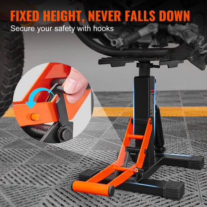 VEVOR Dirt Bike Lift Stand, Motorcycle Jack Lift Stand 440 lbs Capacity and Hydraulic Lift Operation, Adjustable Height Hoist Table, for Dirt Pit Bike Repair, Maintenance, Dirt Bike Accessories 🍁 All In One Marketplace Canada