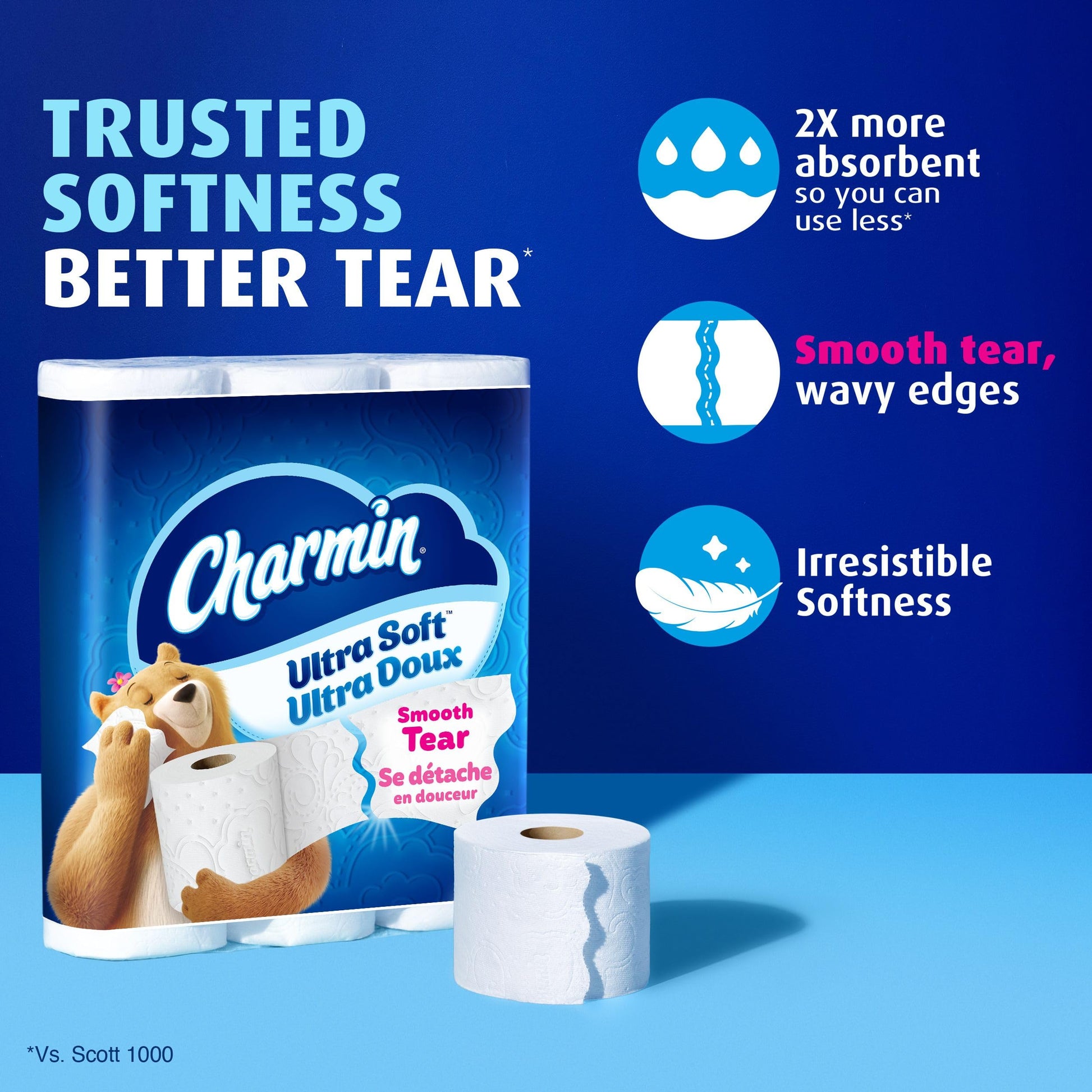 Charmin Toilet Paper Ultra Soft, 18 Mega Rolls = 72 Regular Rolls