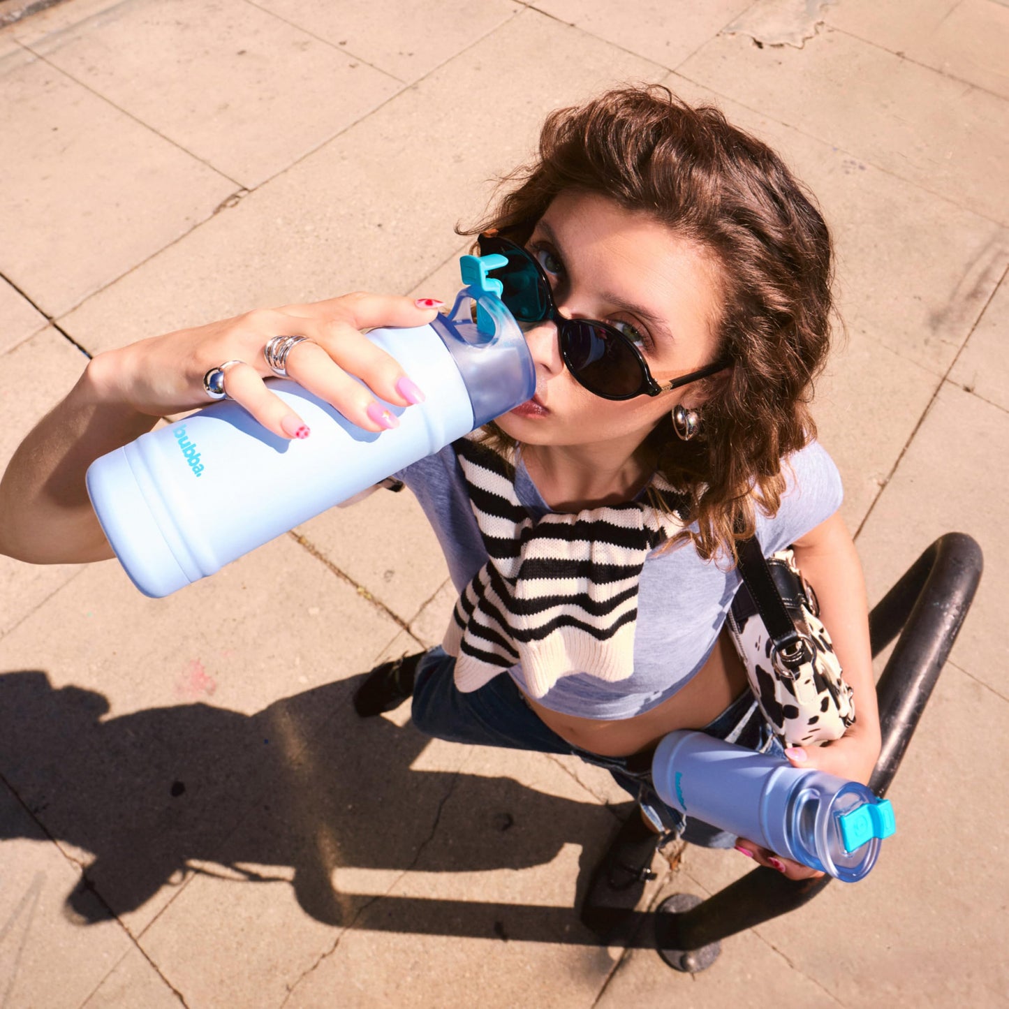 Bubba 24 oz Dualsip Water Bottle with Straw & 2-Way Lid | Leakproof Metal Tumbler | Insulated Stainless Steel | Reusable | Lightweight | Dishwasher Safe | Lead & BPA-Free | Fresh Kicks bubba